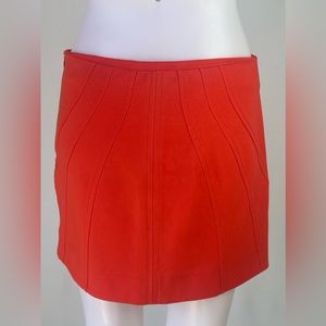 Diane Von Furstenberg - Poppy Colored Miniskirt Sz 6
